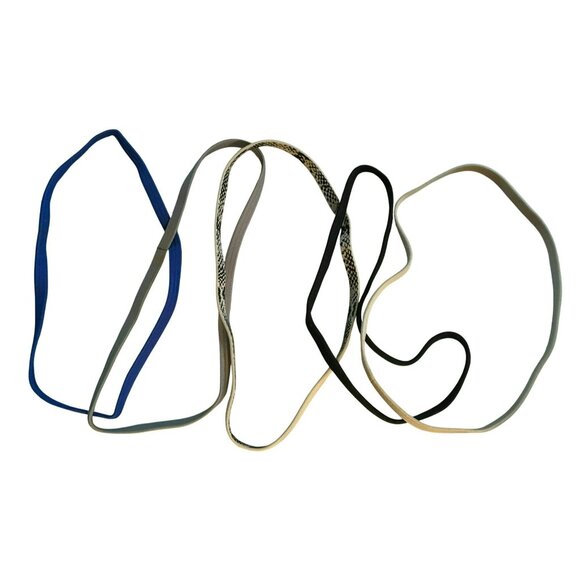 Assorted Elastic Hairbands In Multicolor & Patterned Styles Set of 8 - Picture 4 of 4